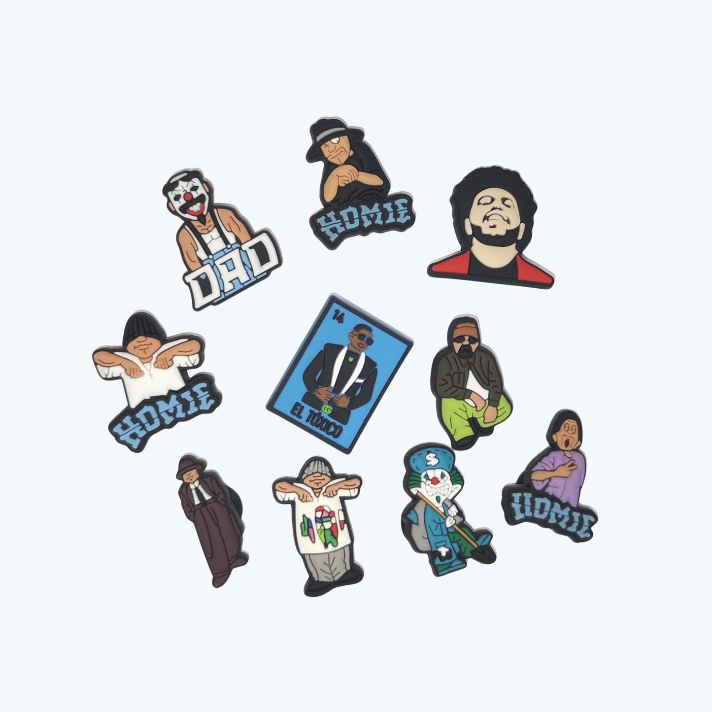 Fits Only on clogs shoes-Street Homies Charm Pack – Urban Legends Collection