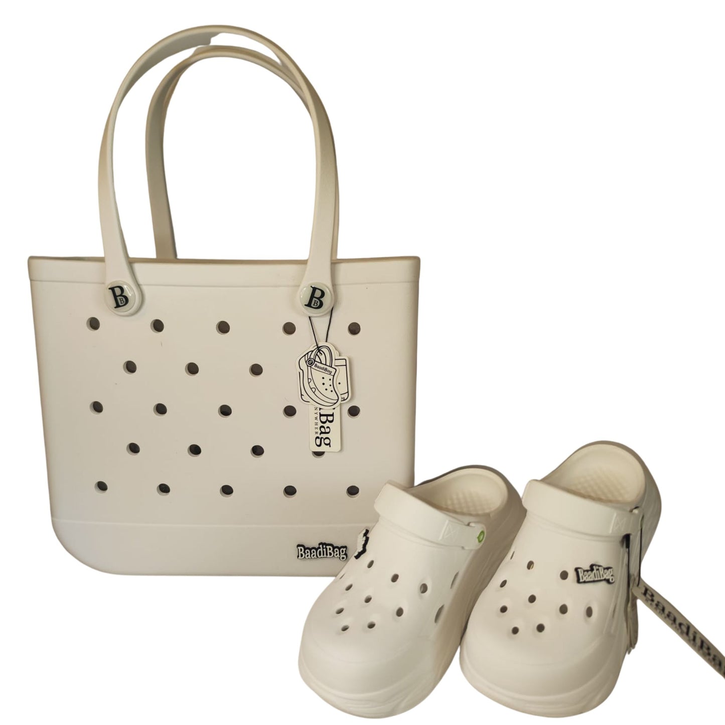 Baadi Bag Harmony Elegance -Medium- Pack (Bag & Shoes) -  White / 39-40