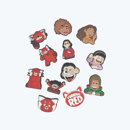 Fits Only on clogs shoes-Red Panda Squad Charm Pack – Inspired by Turning Red