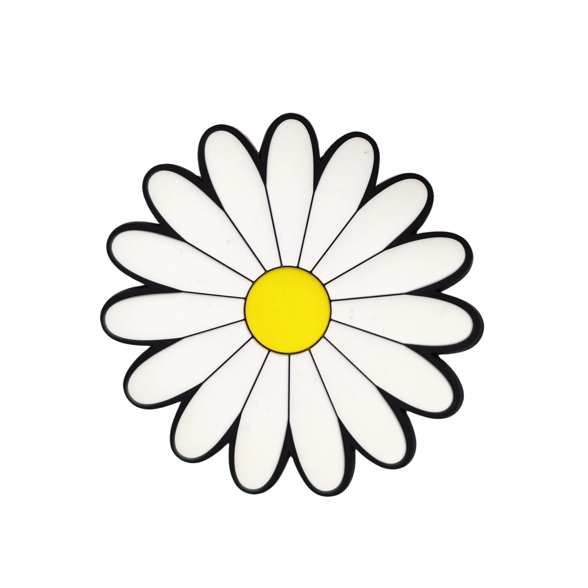 Big White Flower Charm - Baadi Bag