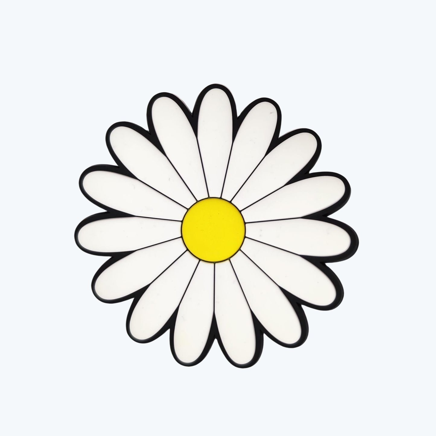 Big White Flower Charm - Baadi Bag