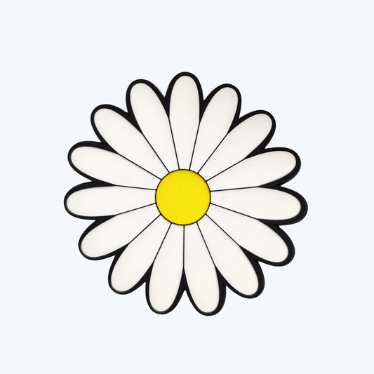 Big White Flower Charm - Baadi Bag