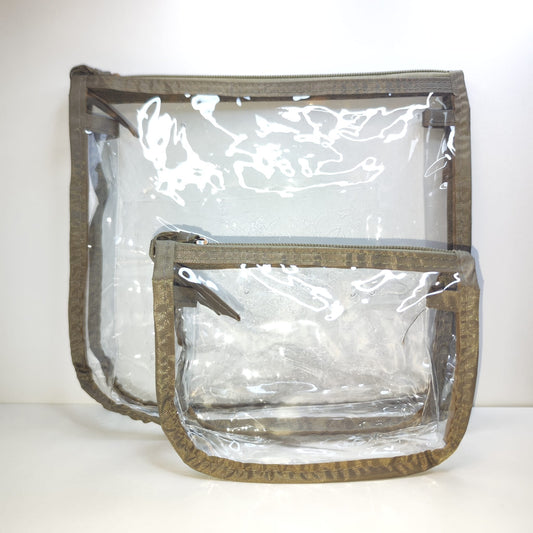 Insertion transparent Inner Tote Bag Divider for Travel Cosmetic and Makeup Organizer - Baadi Bag carob