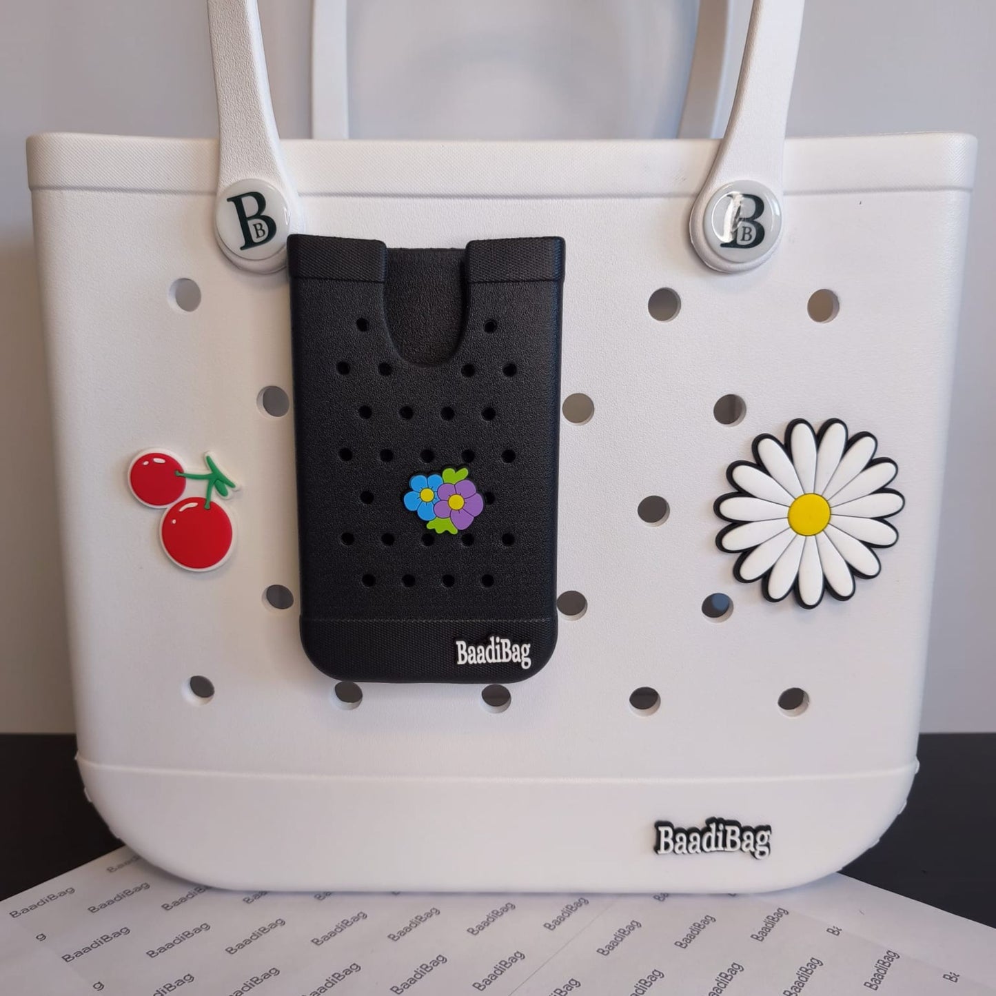 Baadi Bag Phone Holder with 2 soft charms -  