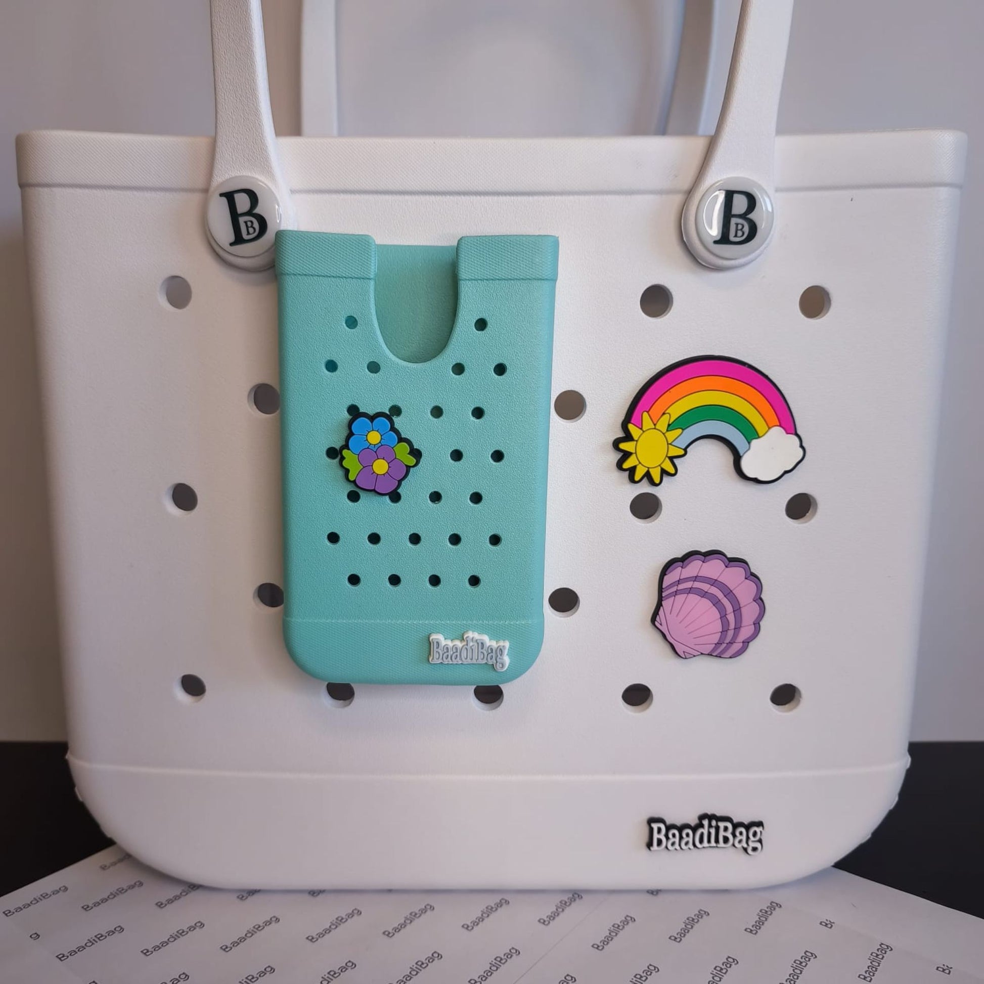 Baadi Bag Phone Holder with 2 soft charms -  