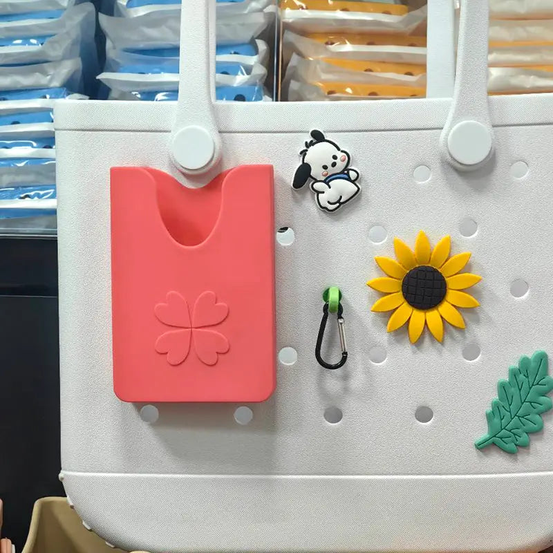 Phone Holder -Flower- - Baadi Bag Pink Baadi