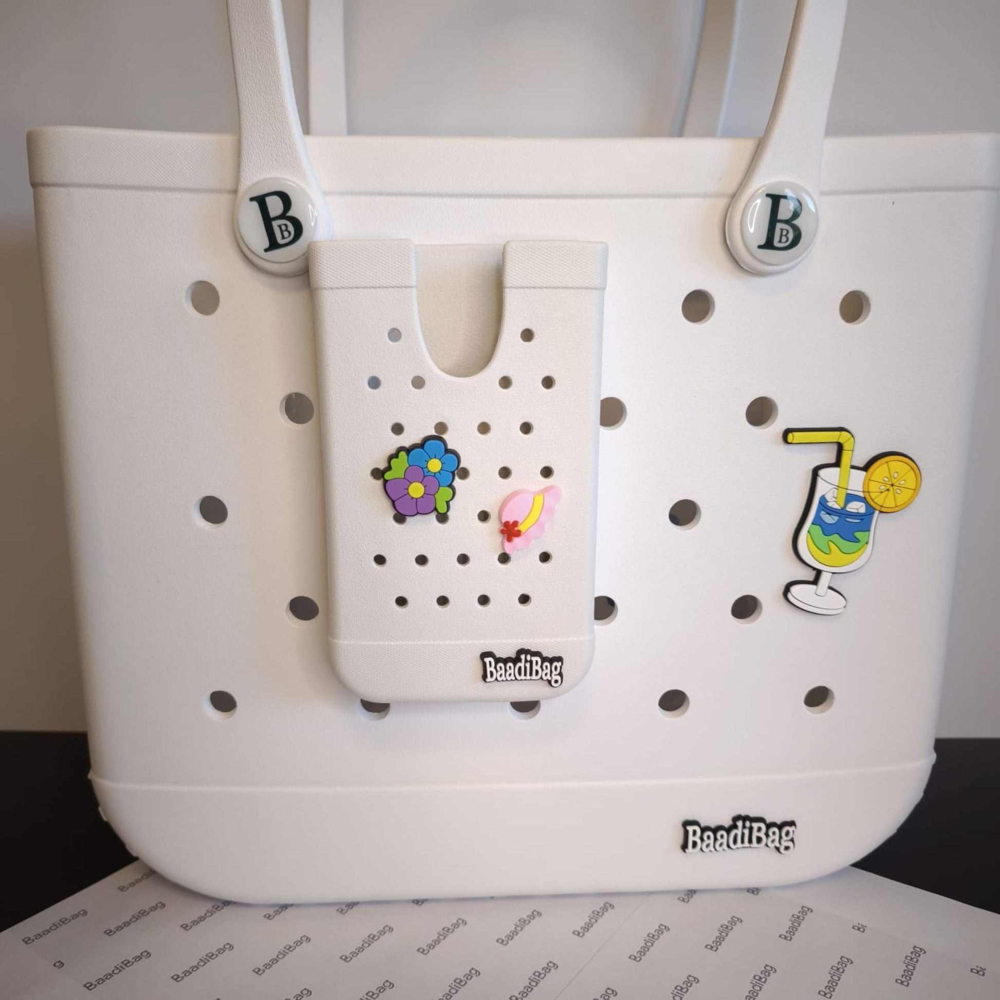 Baadi Bag Phone Holder with 2 soft charms -  